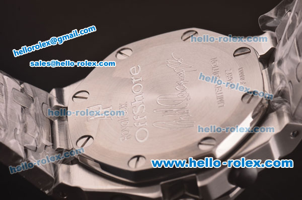 Audemars Piguet Royal Oak Offshore Chronograph Miyota Quartz Steel Case and Bracelet with Grey Dial - Click Image to Close